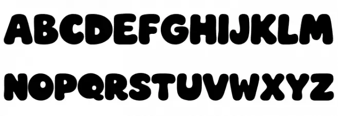Fun Letters Schriftart Groß
