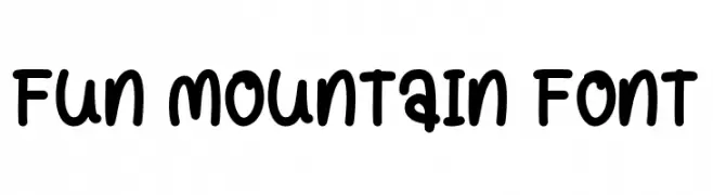 Fun Mountain Font  Скачать бесплатные шрифты