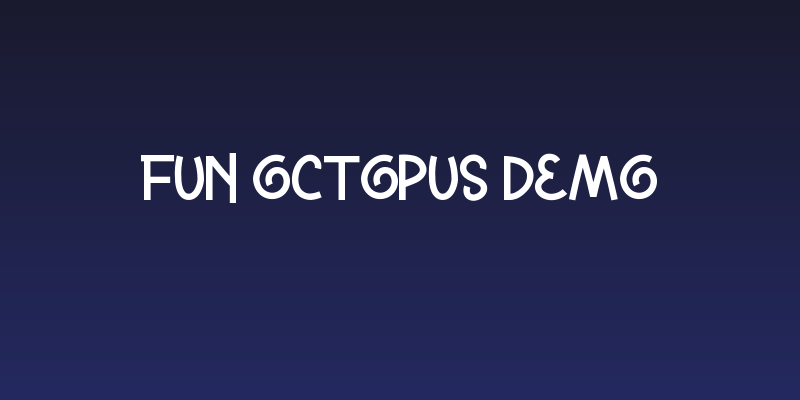 Fun Octopus Demo Social Header