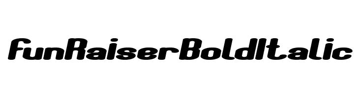 Fun Raiser Bold Italic Font