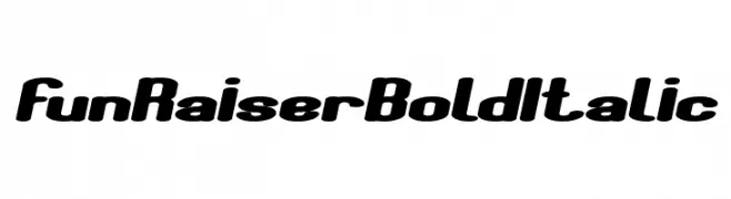 Fun Raiser Bold Italic  Fuentes Gratis Descargar