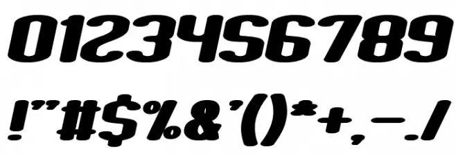 Fun Raiser Bold Italic Font OTHER CHARS