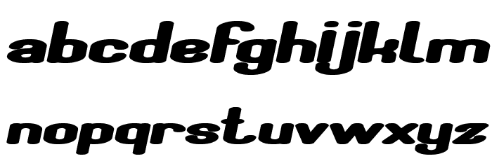 Fun Raiser Bold Italic Font LOWERCASE