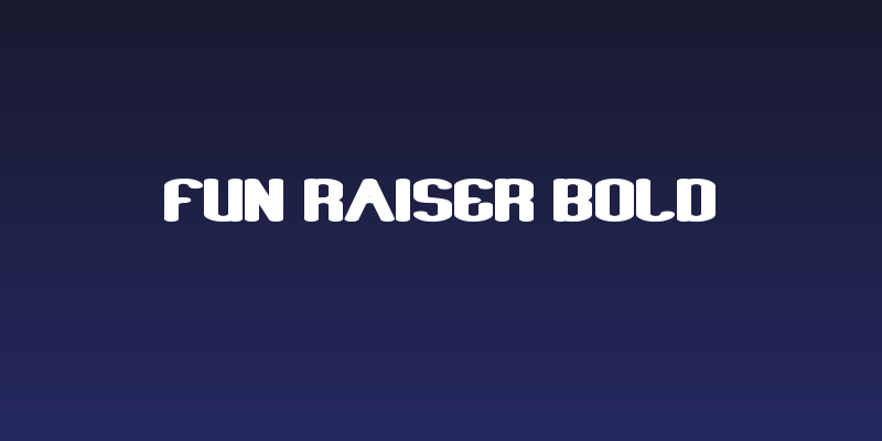 Fun Raiser Bold Social Header