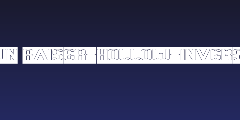 Fun Raiser-Hollow-Inverse Social Header