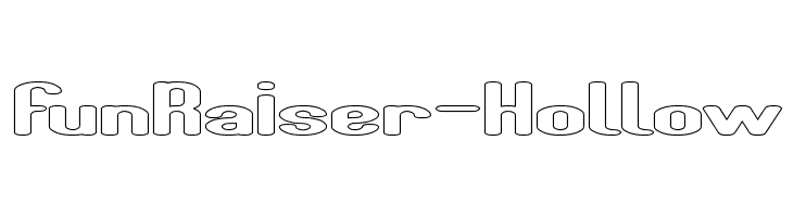 Fun Raiser-Hollow  Frei Schriftart Herunterladen