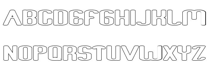 Fun Raiser-Hollow Font Litere mari