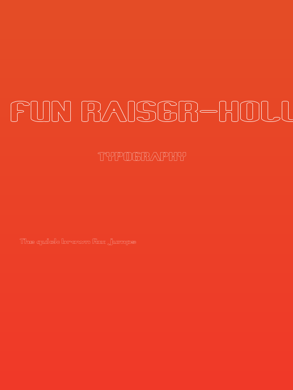 Fun Raiser-Hollow Poster
