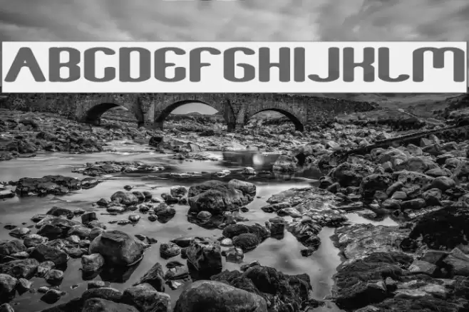 Fun Raiser-Inverse Font examples