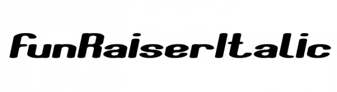 Fun Raiser Italic  font caratteri gratis