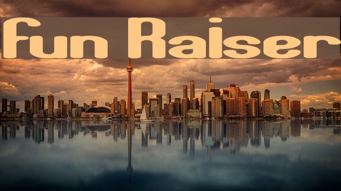 Fun Raiser Font examples