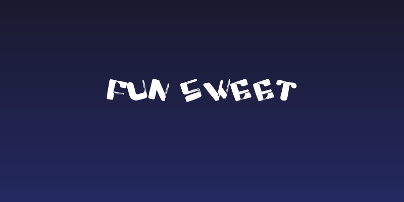 Fun Sweet Social Header