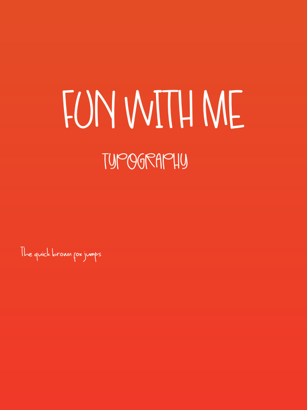 Fun With Me Poster