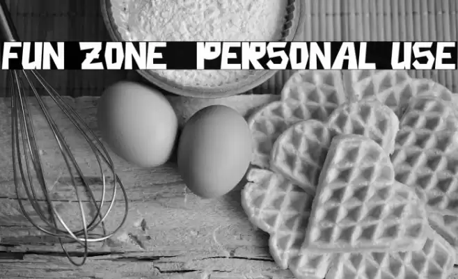 Fun Zone - Personal Use Font examples