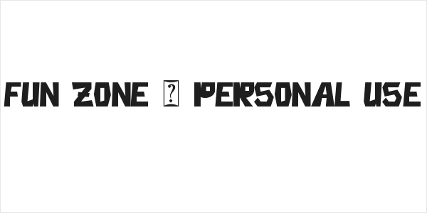 Fun Zone - Personal Use Logo