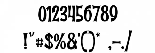 Fun in the Jungle Font OTHER CHARS