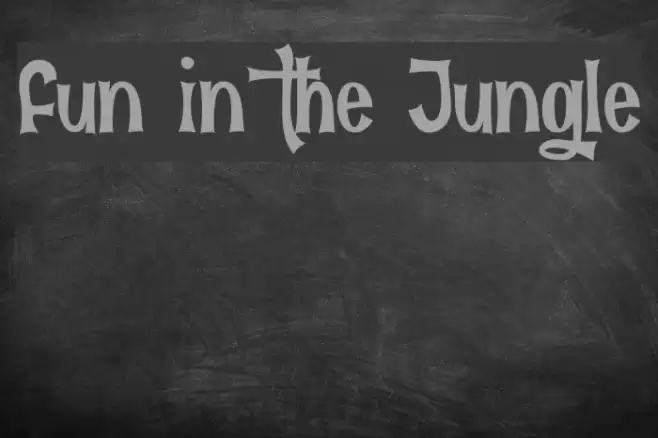 Fun in the Jungle Font examples