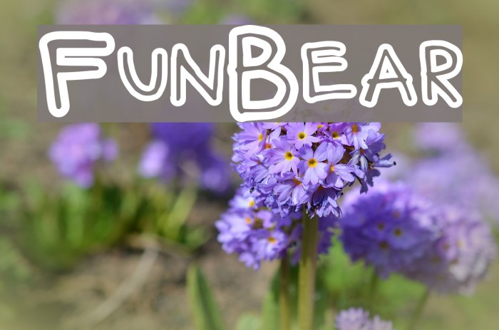 FunBear フォント examples