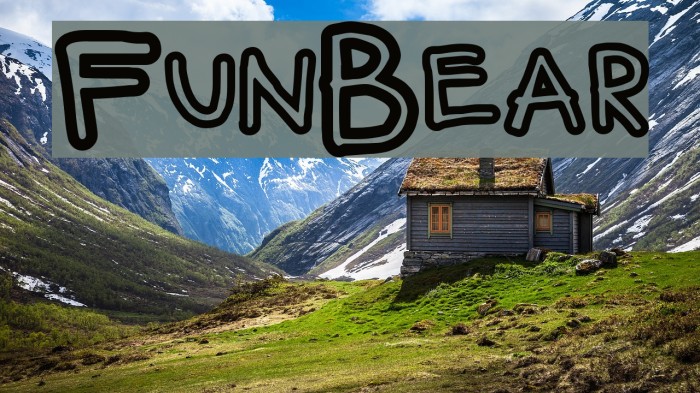 FunBear フォント examples
