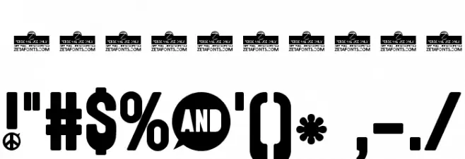 FunGhetto Font OTHER CHARS