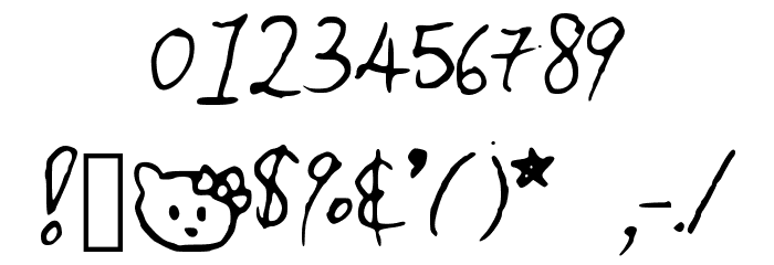 FunInTheSun Font OTHER CHARS
