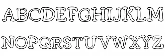 FunMeatsDT Schriftart Groß
