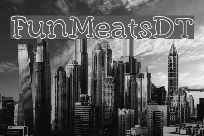 FunMeatsDT Font examples