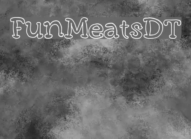 FunMeatsDT Font examples
