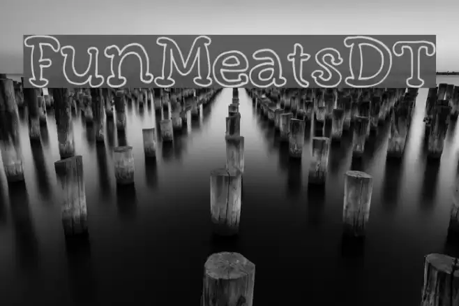 FunMeatsDT Font examples