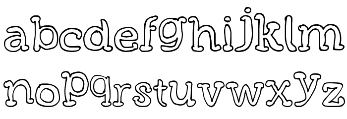 FunMeatsDT Font LOWERCASE