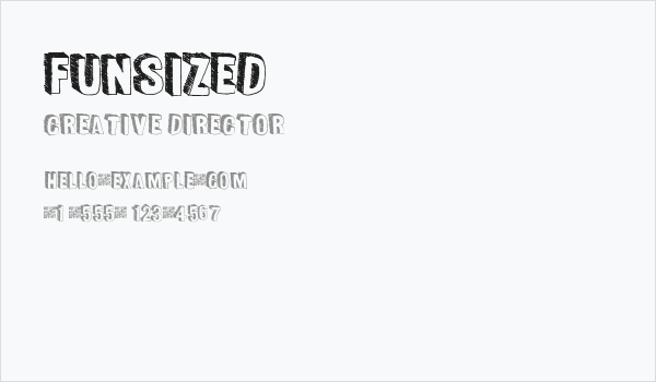 FunSized Business Card