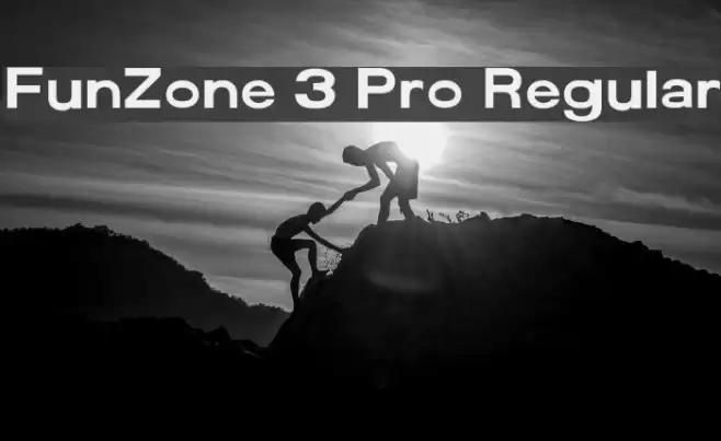 FunZone 3 Pro Regular フォント examples