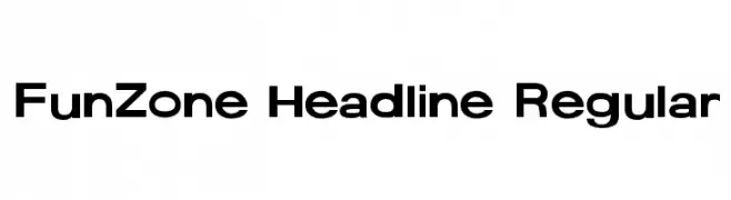 FunZone Headline Regular  नि: शुल्क फ़ॉन्ट्स डाउनलोड