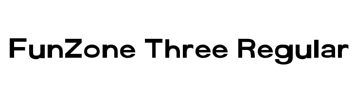 FunZone Three Regular Font