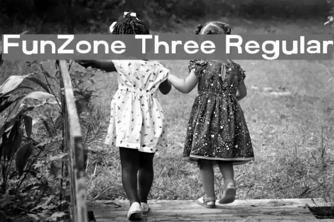 FunZone Three Regular Font examples