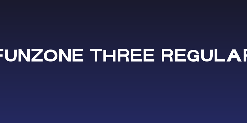 FunZone Three Regular Social Header