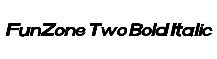 FunZone Two Bold Italic Font