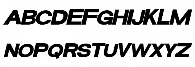 FunZone Two Bold Italic फ़ॉन्ट अपरकेस
