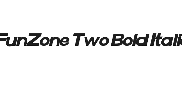 FunZone Two Bold Italic Logo