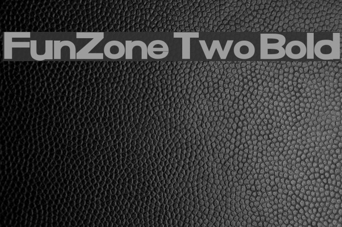 FunZone Two Bold Font examples