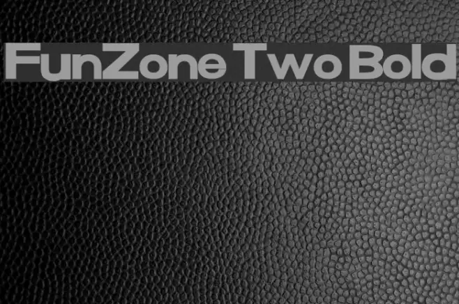 FunZone Two Bold Font examples
