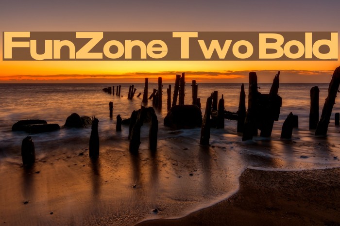 FunZone Two Bold Font examples