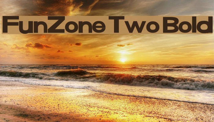 FunZone Two Bold Font examples
