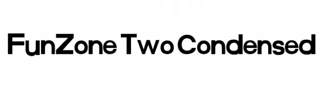 FunZone Two Condensed  नि: शुल्क फ़ॉन्ट्स डाउनलोड