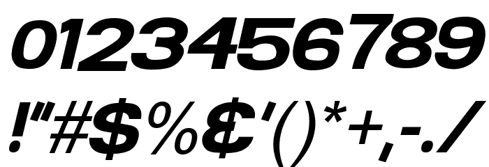 FunZone Two Italic Font OTHER CHARS