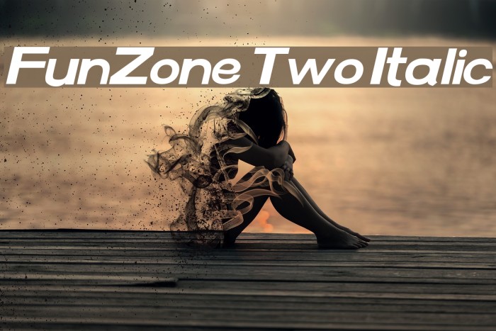 FunZone Two Italic Font examples