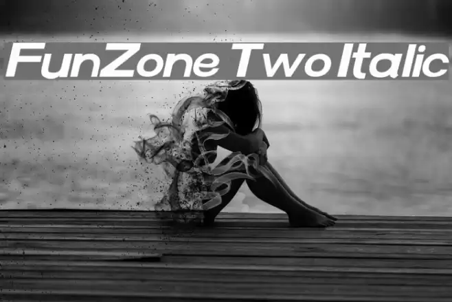 FunZone Two Italic Font examples