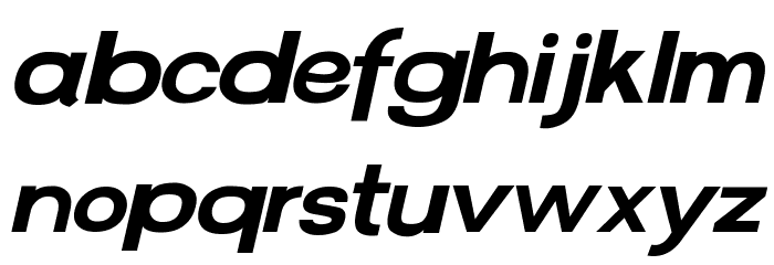 FunZone Two Italic Font LOWERCASE