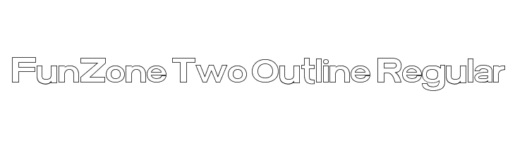 FunZone Two Outline Regular  لخطوط تنزيل
