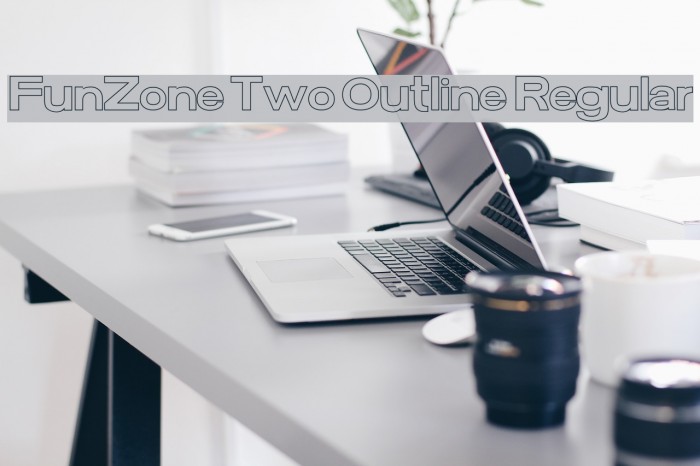 FunZone Two Outline Regular フォント examples